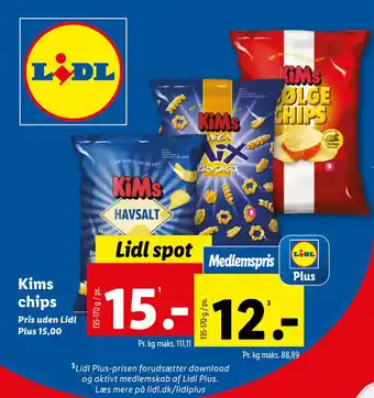 Lidl Kims chips tilbud