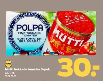 Netto Mutti hakkede tomater 3-pak tilbud