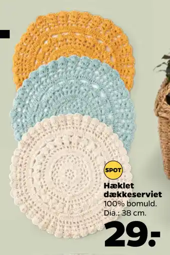 Hæklet dækkeserviet