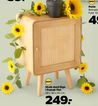 Netto Skab med låge i fransk flet tilbud