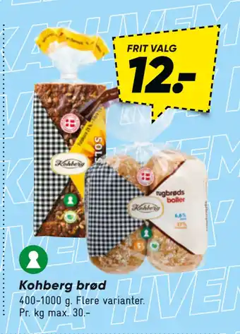 Bilka Kohberg brød tilbud