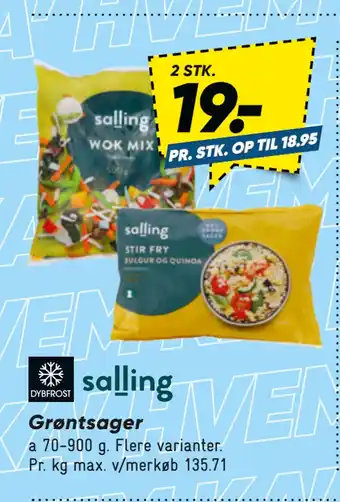 Bilka Grøntsager tilbud