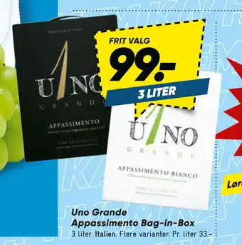 Bilka Uno Grande Appassimento Bag-in-Box tilbud