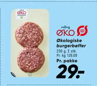 Bilka Økologiske burgerbøffer tilbud