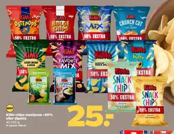 KiMs chips maxipose +50% eller dipmix