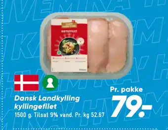 Bilka Dansk Landkylling kyllingefilet tilbud