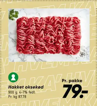 Bilka Hakket oksekød tilbud