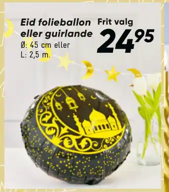 Bilka Eid folieballon eller guirlande tilbud