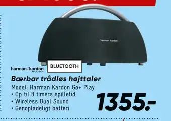 Bilka Bærbar trådløs højttaler tilbud