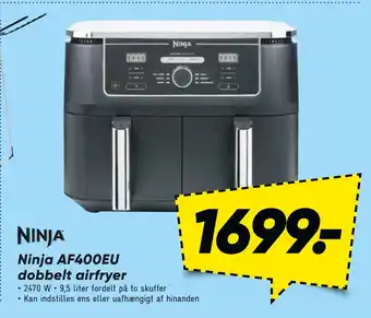 Bilka Ninja AF400EU dobbelt airfryer tilbud