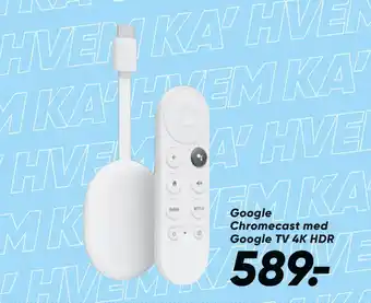 Bilka Google Chromecast med Google TV 4K HDR tilbud