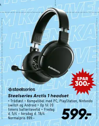 Bilka Steelseries Arctis 1 headset tilbud