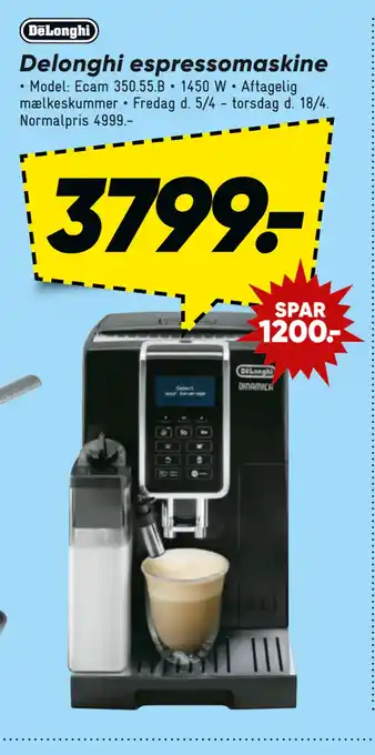 Bilka Delonghi espressomaskine tilbud