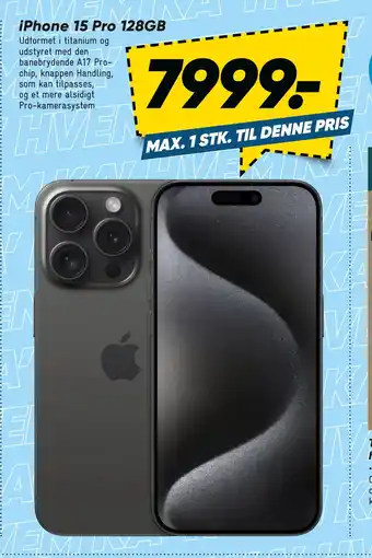 Bilka iPhone 15 Pro 128GB tilbud