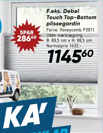 Debel Touch Top-Bottom plissegardin