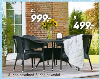 Bilka Kos havebord tilbud