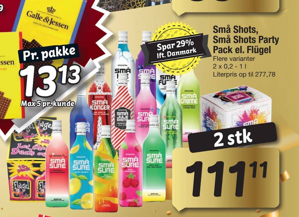 Små Shots, Små Shots Party Pack el. Flügel tilbud hos Fakta Tyskland