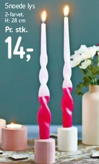 Føtex Snoede Lys H: 28 cm tilbud