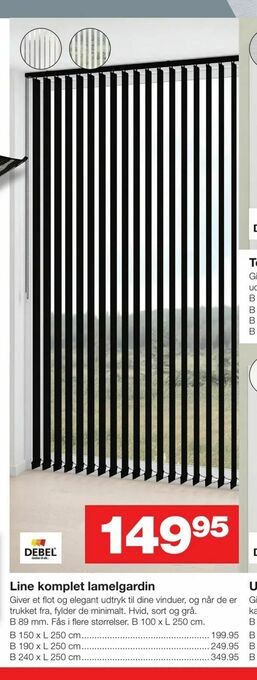 Line komplet lamelgardin