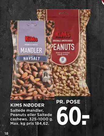 MENY KIMS NØDDER tilbud