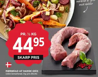 MENY MØRBRAD AF DANSK GRIS tilbud