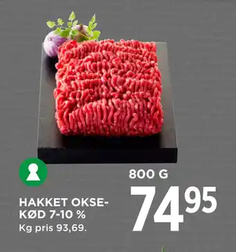 MENY HAKKET OKSEKØD 7-10 % tilbud