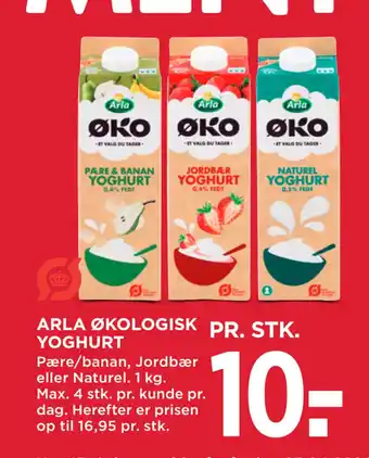 MENY ARLA ØKOLOGISK YOGHURT tilbud