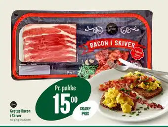 Min Købmand Gestus Bacon i Skiver tilbud