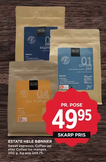 MENY ESTATE HELE BØNNER tilbud