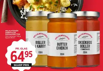 MENY DELIKATESSEN ANBEFALER MIDDAGSRETTER tilbud