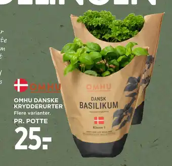 MENY OMHU DANSKE KRYDDERURTER tilbud
