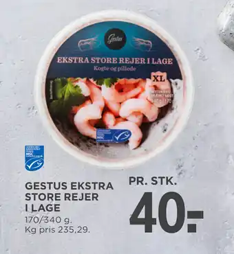 MENY GESTUS EKSTRA STORE REJER I LAGE tilbud