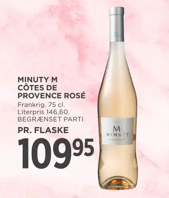 MENY MINUTY M CÔTES DE PROVENCE ROSÉ tilbud
