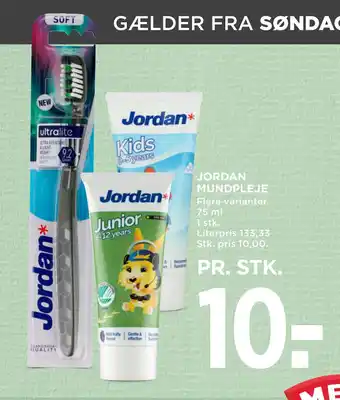 MENY JORDAN MUNDPLEJE tilbud