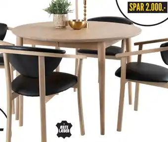 My Home Futura Spisebord med udtræk Ø110 cm tilbud