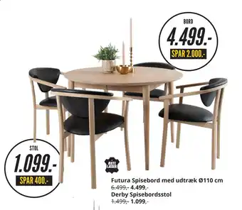 My Home Derby Spisebordsstol tilbud