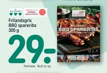 REMA 1000 Frilandsgris BBQ spareribs 300 g tilbud