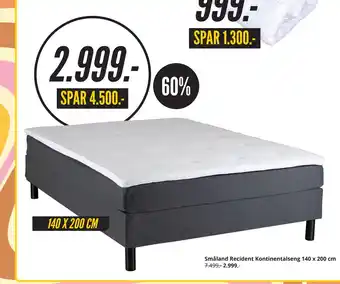 My Home Småland Recident Kontinentalseng 140 x 200 cm tilbud