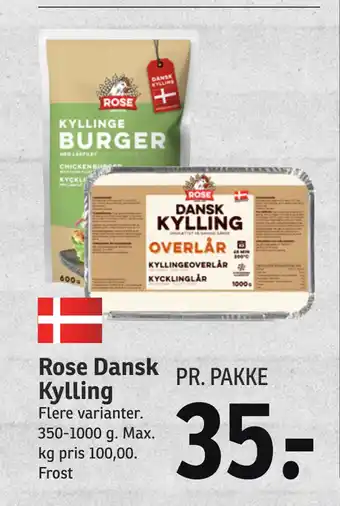 SPAR Rose Dansk Kylling tilbud