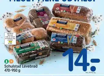 REMA 1000 Schulstad Levebrød 470-950 g tilbud
