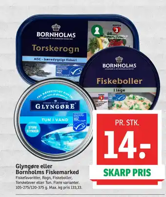SPAR Glyngøre eller Bornholms Fiskemarked tilbud