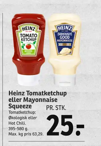 Heinz Tomatketchup eller Mayonnaise Squeeze