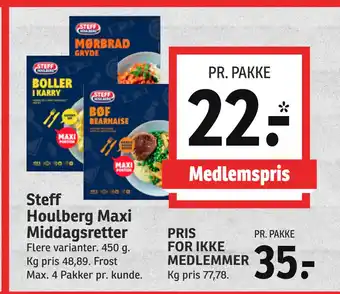 SPAR Steff Houlberg Maxi Middagsretter tilbud