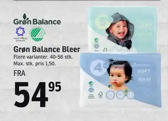 SPAR Grøn Balance Bleer tilbud