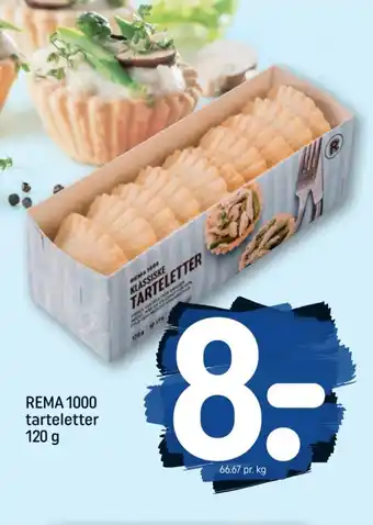 REMA 1000 REMA 1000 tarteletter 120 g tilbud