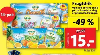 Lidl Frugtdrik tilbud
