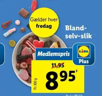 Lidl Bland- selv-slik tilbud