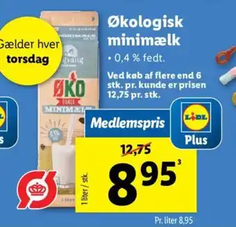 Lidl Økologisk minimælk tilbud
