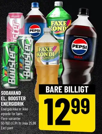 Løvbjerg SODAVAND EL. BOOSTER ENERGIDRIK tilbud