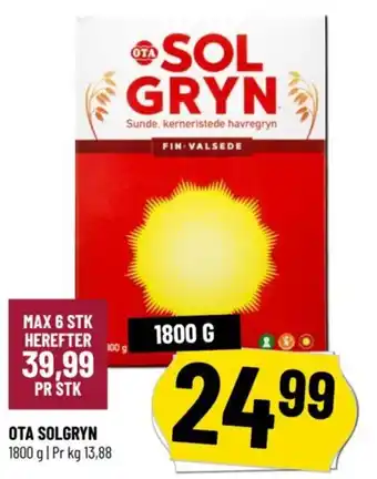 Løvbjerg OTA SOLGRYN tilbud